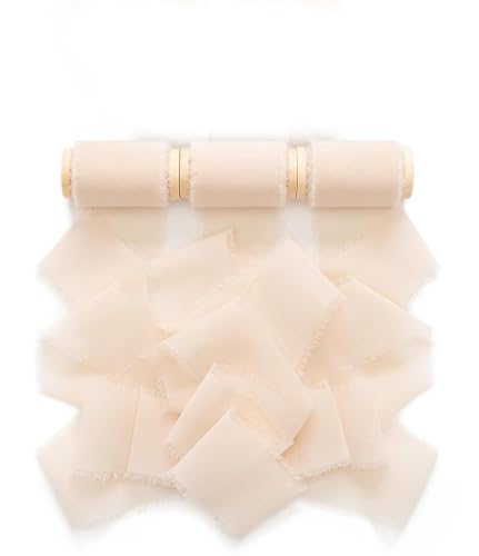 HASTHIP® Chiffon Ribbon Light Nude 1.5 HASTHIP® Chiffon Ribbon Light Nude 1.5
